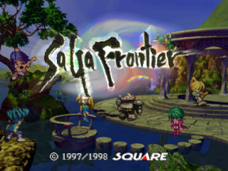 SaGa Frontier title screen for Playstation